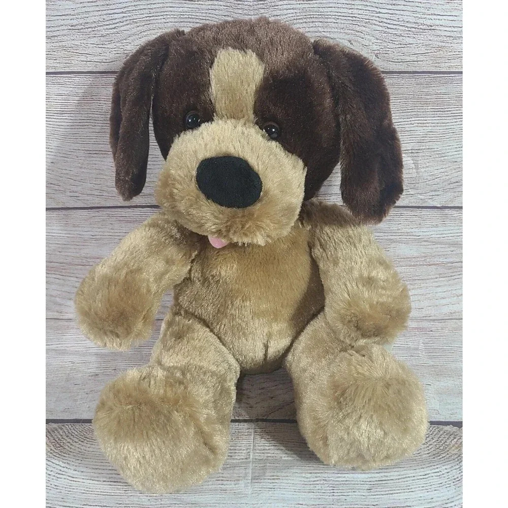 Build A Bear Workshop BABW Plush Puppy Dog Stuffed Animal Soft Brown Caramel 11"
